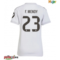 Camiseta Real Madrid Ferland Mendy #23 Primera Equipación para mujer 2025-26 manga corta